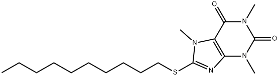 8-(Decylthio)-3,7-dihydro-1,3,7-trimethyl-1H-purine-2,6-dione