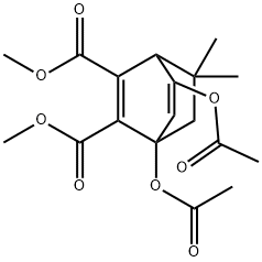 1,5-Di(acetyloxy)-8,8-dimethylbicyclo[2.2.2]octa-2,5-diene-2,3-dicarboxylic acid dimethyl ester