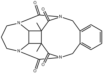 3,4,5a,5b,8,13,15a,15b-Octahydro-5b,15a-dimethyl-1,14:5,7-dimethano-2H-[1,4]diazepino[2',3':3,4]cyclobuta[1,2-d][2,7]benzodiazecine-6,15,16,17-tetrone