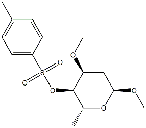 Methyl 3-O-methyl-4-O-(p-tolylsulfonyl)-2,6-dideoxy-α-D-ribo-hexopyranoside