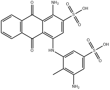 1-amino-4-[(3-amino-2-methyl-5-sulphophenyl)amino]-9,10-dihydro-9,10-dioxoanthracene-2-sulphonic acid