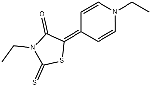 3-ethyl-5-(1-ethyl-(1H)-pyridin-4-ylidene)-2-thioxothiazolidin-4-one