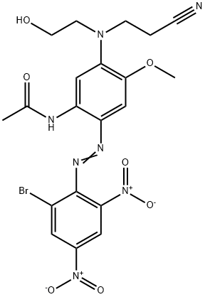 N-[2-[(2-溴-4,6-二硝基苯基)偶氮]-5-[(2-氰乙基)(2-羟乙基)氨基]-4-甲氧苯基]乙酰胺