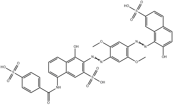 4-hydroxy-3-[[4-[(2-hydroxy-7-sulpho-1-naphthyl)azo]-2,5-dimethoxyphenyl]azo]-8-[(4-sulphobenzoyl)amino]naphthalene-2-sulphonic acid