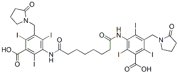 3-[7-[[3-carboxy-2,4,6-triiodo-5-[(2-oxopyrrolidin-1-yl)methyl]phenyl]carbamoyl]heptanoylamino]-2,4,6-triiodo-5-[(2-oxopyrrolidin-1-yl)methyl]benzoic acid