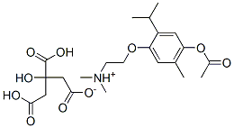 [2-(4-acetoxy-2-isopropyl-5-methylphenoxy)ethyl]dimethylammonium dihydrogen -2-hydroxypropane-1,2,3-tricarboxylate