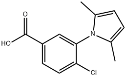 4-氯-3-(2,5-二甲基-1H-吡咯-1-基)苯甲酸