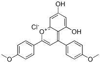 1-Benzopyrylium, 5,7-dihydroxy-2,4-bis(p-methoxyphenyl)-, chloride