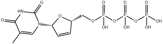 2',3'-dideoxy-2',3'-dehydrothymidine 5'-triphosphate