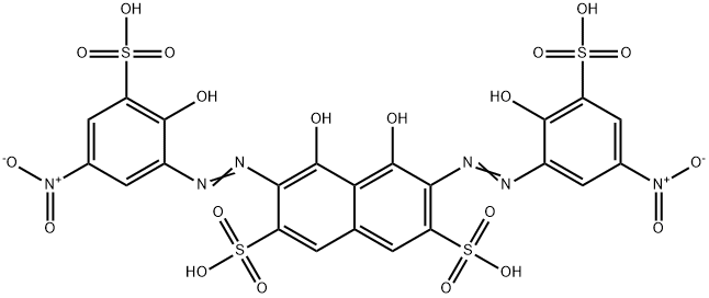 4,5-Dihydroxy-3,6-bis[(2-hydroxy-5-nitro-3-sulfophenyl)azo]-2,7-naphthalenedisulfonic acid