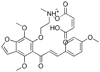 2-[4,7-dimethoxy-5-(4-methoxycinnamoyl)benzofuran-6-yloxy]ethyldimethylammonium hydrogen maleate