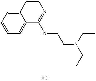 N'-(3,4-dihydro-1-isoquinolyl)-N,N-diethylethylenediamine dihydrochloride