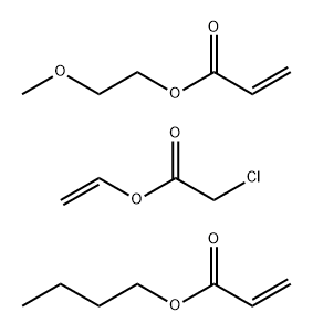Butyl 2-propenoate polymer with ethenyl chloroacetate and 2-methoxyethyl 2-propenoate