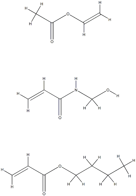 2-丙烯酸丁酯与乙酸乙烯酯和N-(羟甲基)-2-丙烯酰胺的聚合物