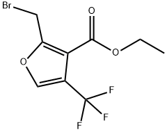 ethyl 2-(broMoMethyl)-4-(trifluoroMethyl)furan-3-carboxylate