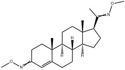 Pregn-4-ene-3,20-dione bis(O-methyl oxime)
