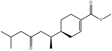 1-Cyclohexene-1-carboxylic acid, 4-(1,5-dimethyl-3-oxohexyl)-, methyl  ester, (1S,4S)-(-)-