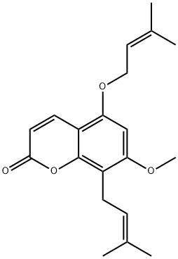 7-Methoxy-8-(3-methyl-2-butenyl)-5-[(3-methyl-2-butenyl)oxy]-2H-1-benzopyran-2-one