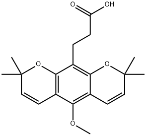 5-Methoxy-2,2,8,8-tetramethyl-2H,8H-benzo[1,2-b:5,4-b']dipyran-10-propanoic acid