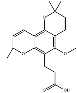 5-Methoxy-2,2,8,8-tetramethyl-2H,8H-benzo[1,2-b:3,4-b']dipyran-6-propanoic acid