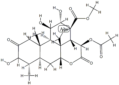15β-(Acetyloxy)-13,20-epoxy-3,11β,12α-trihydroxy-2,16-dioxopicrasan-21-oic acid methyl ester
