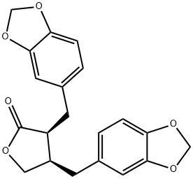 (3S,4R)-3,4-Bis(1,3-benzodioxol-5-ylmethyl)-4,5-dihydrofuran-2(3H)-one