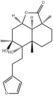 (2aS,8aα)-Decahydro-6-[2-(3-furyl)ethyl]-6α,7β-dihydroxy-2aα,5aβ,7-trimethyl-2H-naphtho[1,8-bc]furan-2-one