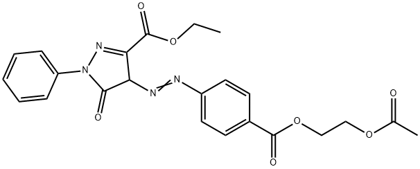 ethyl 4-[[4-[[2-(acetoxy)ethoxy]carbonyl]phenyl]azo]-4,5-dihydro-5-oxo-1-phenyl-1H-pyrazole-3-carboxylate