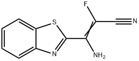 2-Benzothiazoleacrylonitrile,beta-amino-alpha-fluoro-(8CI)