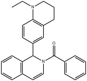 6-(2-BENZOYL-1,2-DIHYDRO-1-ISOQUINOLINYL)-1-ETHYL-1,2,3,4-TETRAHYDROQUINOLINE