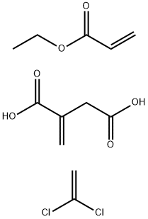 亚甲基丁二酸与1,1-二氯乙烯和2-丙烯酸乙酯的聚合物