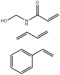 N-(羟基甲基)-2-丙烯酰胺与1,3-丁二烯和乙烯基苯的聚合物