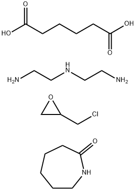1,4-Butanedicarboxylic acid  polymer with N-(2-aminoethyl)-1,2-ethanediamine, (chloromethyl)oxirane and hexahydro-2H-azepin-2-one