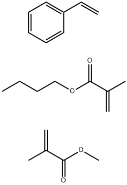 2-甲基-2-丙烯酸丁酯与苯乙烯和2-丙烯酸甲酯的聚合物