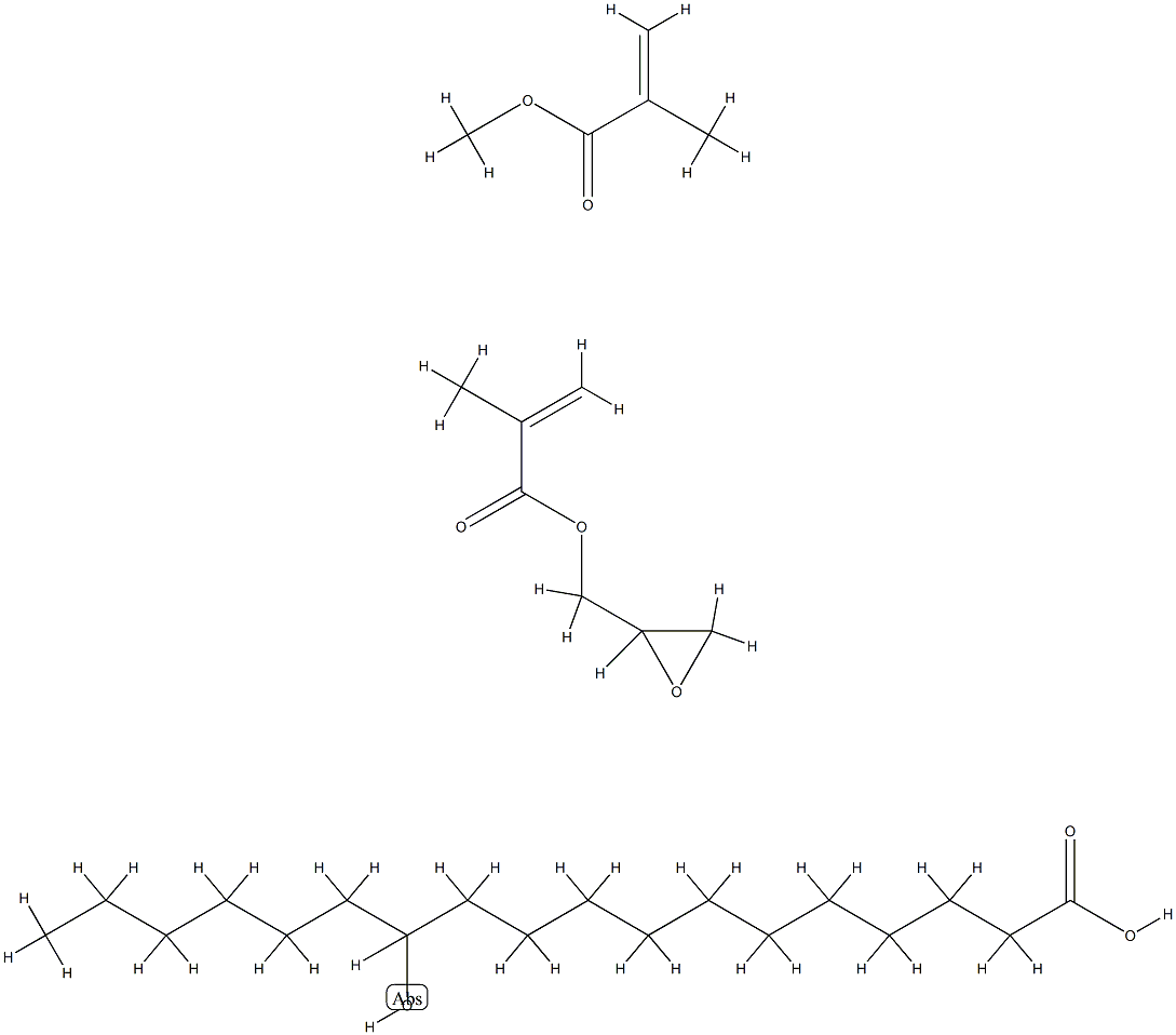 Octadecanoic acid, 12-hydroxy-, polymer with methyl 2-methyl-2-propenoate and oxiranylmethyl 2-methyl-2-propenoate