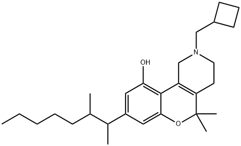 2-(Cyclobutylmethyl)-8-(1,2-dimethylheptyl)-1,3,4,5-tetrahydro-5,5-dimethyl-2H-[1]benzopyrano[4,3-c]pyridin-10-ol