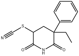 2,6-Dioxo-5-ethyl-5-phenyl-3-piperidyl thiocyanate
