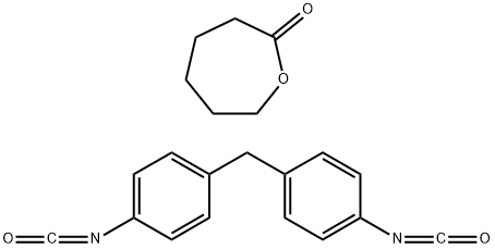 2-氧杂环庚酮与1,1'-亚甲基双(4-异氰酸根合苯)的聚合物
