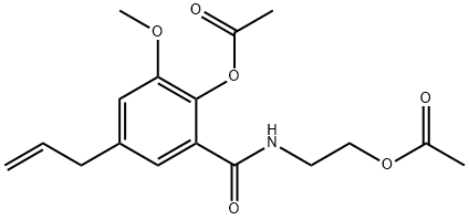 5-Allyl-2-hydroxy-N-(2-hydroxyethyl)-m-anisamide diacetate