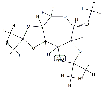 methyl 2,3-4,5-di-O-isopropylidine-glucoseptanoside