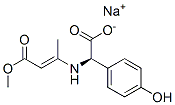 sodium (R)-(4-hydroxyphenyl)[(3-methoxy-1-methyl-3-oxoprop-1-enyl)amino]acetate