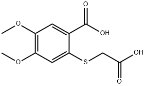 2-[(carboxymethyl)thio]-4,5-dimethoxybenzoic acid