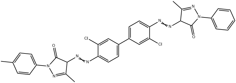 4-[[3,3'-dichloro-4'-[[4,5-dihydro-3-methyl-5-oxo-1-(p-tolyl)-1H-pyrazol-4-yl]azo][1,1'-biphenyl]-4-yl]azo]-2,4-dihydro-5-methyl-2-phenyl-3H-pyrazol-3-one