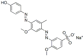 sodium 3-[[4-[(4-hydroxyphenyl)azo]-5-methoxy-o-tolyl]azo]-4-methoxybenzenesulphonate