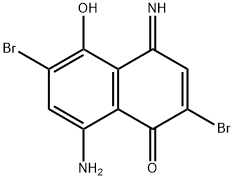 8-amino-2,6-dibromo-5-hydroxy-4-iminonaphthalen-1(4H)-one