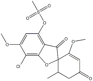 7-Chloro-2',6-dimethoxy-6'-methyl-3,4'-dioxospiro[benzofuran-2(3H),1'-cyclohexan]-2'-ene-4-yl=methanesulfonate