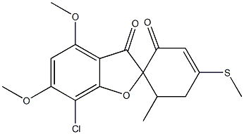 7-Chloro-4,6-dimethoxy-6'-methyl-4'-(methylthio)spiro[benzofuran-2(3H),1'-[3]cyclohexene]-2',3-dione