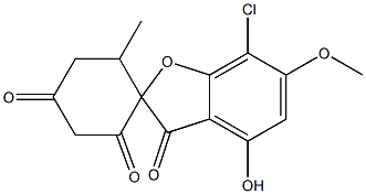 7-Chloro-4-hydroxy-6-methoxy-6'-methylspiro[benzofuran-2(3H),1'-cyclohexane]-2',3,4'-trione