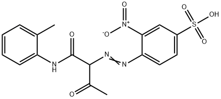 4-[1-[N-(o-Tolyl)carbamoyl]-2-oxopropylazo]-3-nitrobenzenesulfonic acid