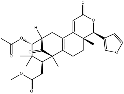 4,4a,5,6,7,8,9,10,11,12-Decahydro-10α-acetoxy-4β-(3-furyl)-4aβ,7α,9,9-tetramethyl-2,13-dioxo-7β,11β-methano-2H-cycloocta[f][2]benzopyran-8β-acetic acid methyl ester